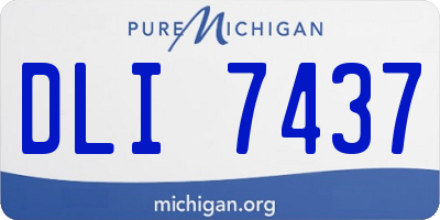 MI license plate DLI7437