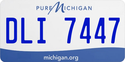 MI license plate DLI7447