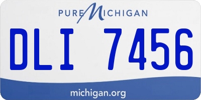 MI license plate DLI7456