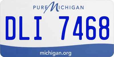 MI license plate DLI7468
