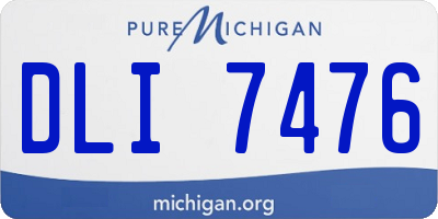 MI license plate DLI7476