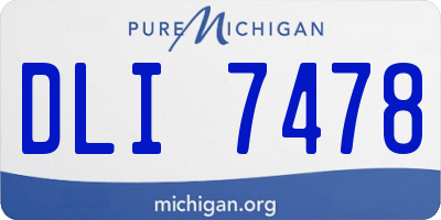 MI license plate DLI7478