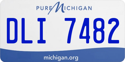MI license plate DLI7482