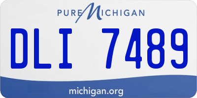 MI license plate DLI7489