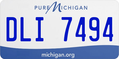 MI license plate DLI7494