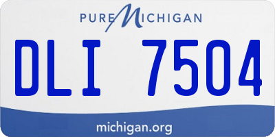 MI license plate DLI7504
