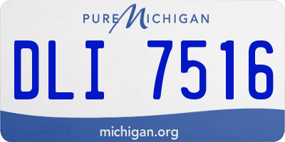 MI license plate DLI7516