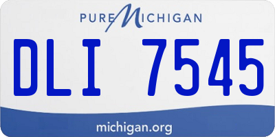 MI license plate DLI7545