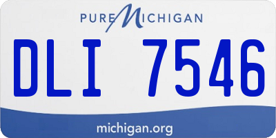 MI license plate DLI7546