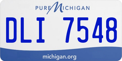 MI license plate DLI7548