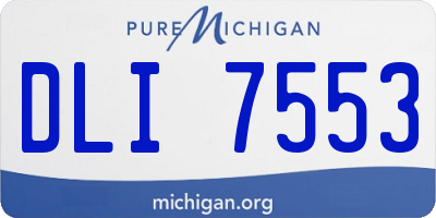 MI license plate DLI7553