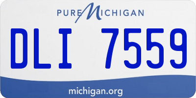 MI license plate DLI7559