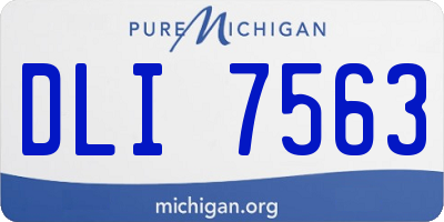 MI license plate DLI7563