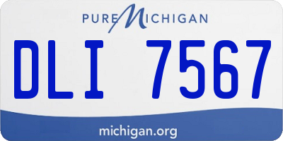 MI license plate DLI7567