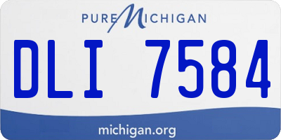 MI license plate DLI7584
