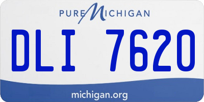 MI license plate DLI7620