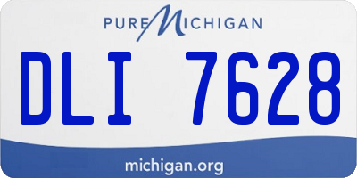 MI license plate DLI7628