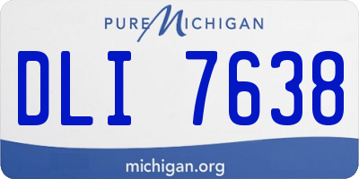 MI license plate DLI7638
