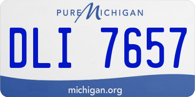MI license plate DLI7657