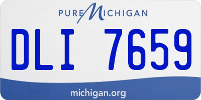 MI license plate DLI7659