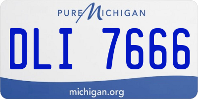 MI license plate DLI7666