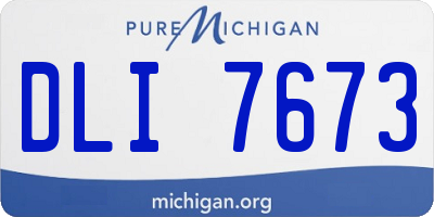 MI license plate DLI7673