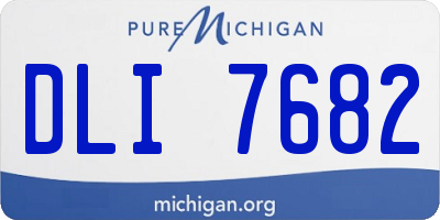 MI license plate DLI7682
