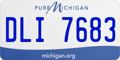 MI license plate DLI7683