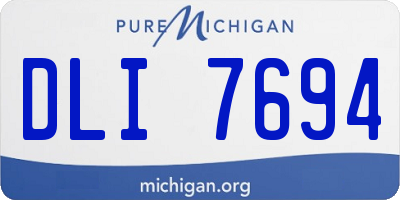 MI license plate DLI7694