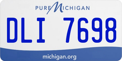 MI license plate DLI7698