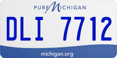 MI license plate DLI7712