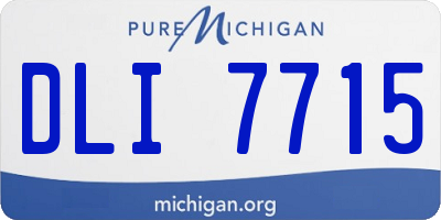 MI license plate DLI7715
