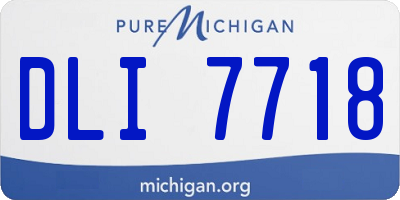 MI license plate DLI7718
