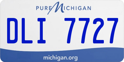 MI license plate DLI7727