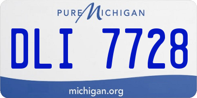 MI license plate DLI7728