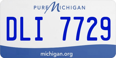 MI license plate DLI7729