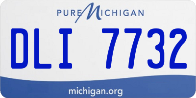 MI license plate DLI7732