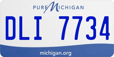 MI license plate DLI7734