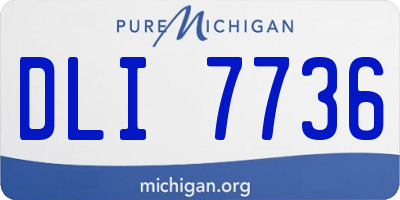 MI license plate DLI7736
