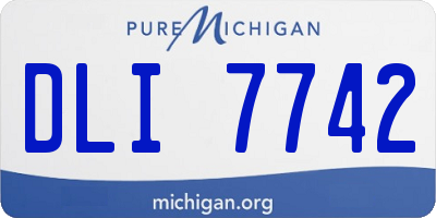 MI license plate DLI7742