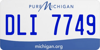 MI license plate DLI7749