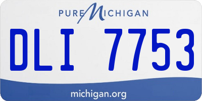 MI license plate DLI7753