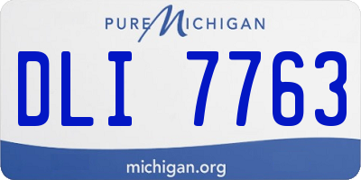 MI license plate DLI7763