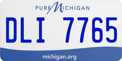 MI license plate DLI7765