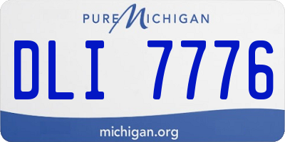 MI license plate DLI7776