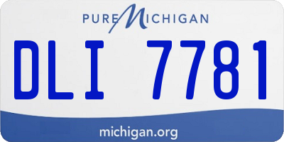 MI license plate DLI7781