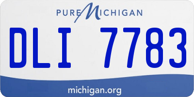 MI license plate DLI7783