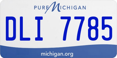 MI license plate DLI7785