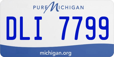 MI license plate DLI7799