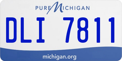 MI license plate DLI7811